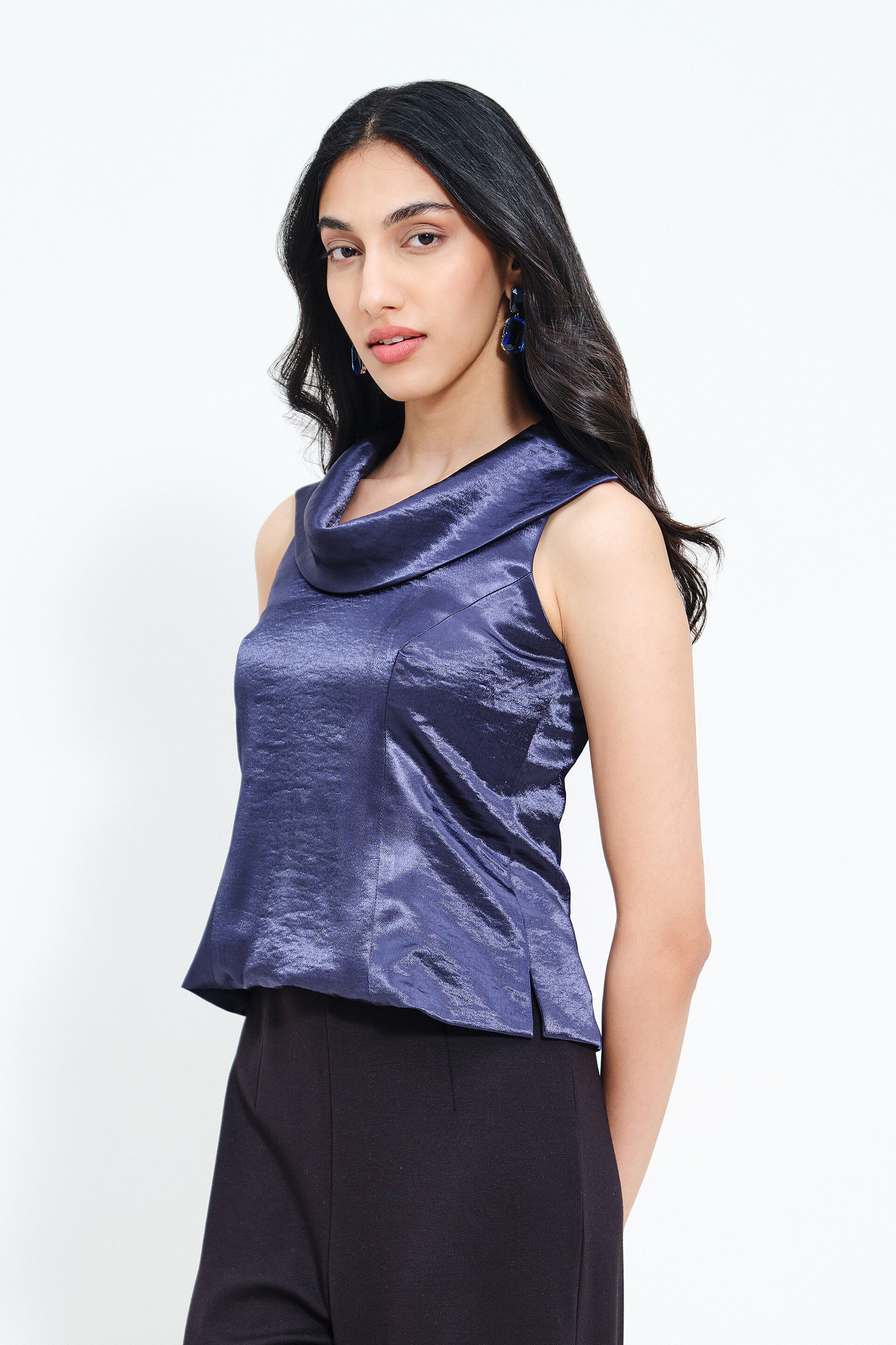 Navy Whisper Top, Midnight Blue, image 3